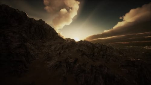 Mountain Landscape in High Altitude