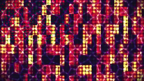 Abstract Pulsating Grid of Lights Background
