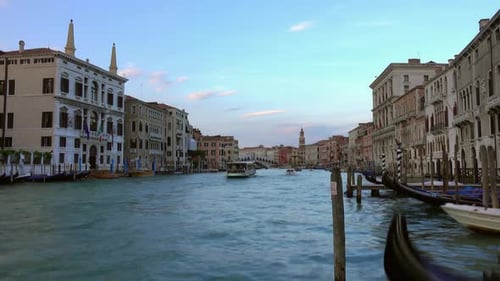 View of the Grand Canal and the Rialto Bridge