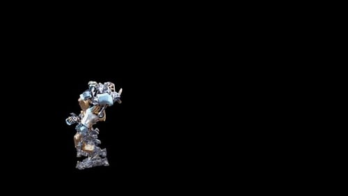 Dynamic 3D Robot Transformation and Battle Poses Animation