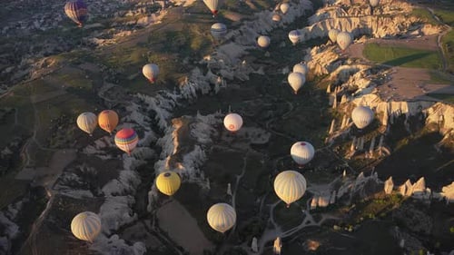 The Cappadocia region of Turkey is the most popular location in the world for hot air ballooning.