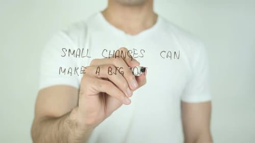 Small Changes Can Make a Big Difference, Writing On Transparent Screen