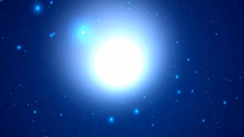 Sparkling Blue Sky Motion Loop Background