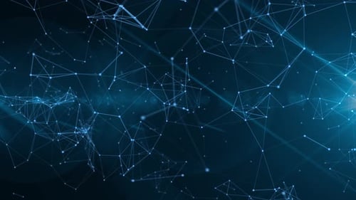 Futuristic Digital Plexus Network Connections Loop Background