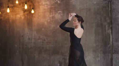 Lovely Female Dancer in the Studio