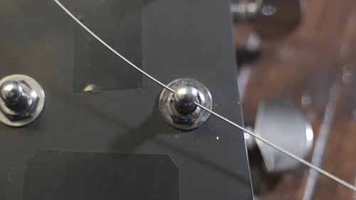 Setting Steel Guitar String on Tuning Peg