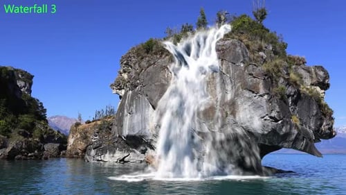 Dynamic Animated Waterfall Water Stream Elements