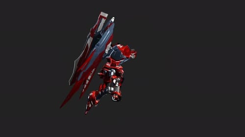 Futuristic Mecha Robot Transforming 3D Animation