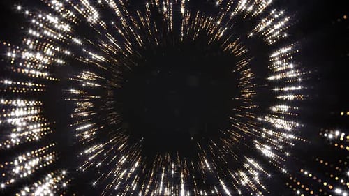 Elegant Golden Particles Burst Background for Celebration Events