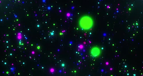 Neon Particles Background