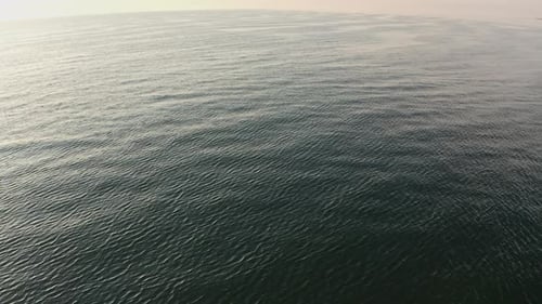 Sea waves on a beautiful sea in the morning