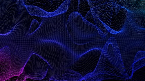 Abstract Digital Particle Wave Motion Background