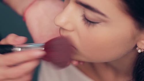 Schönes professionelles Make-up.