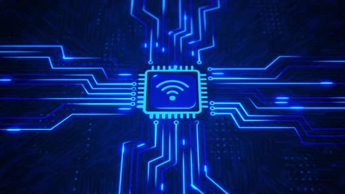 Digital Big data Flow Analysis Technology Artificial intelligence AI Wifi network connection