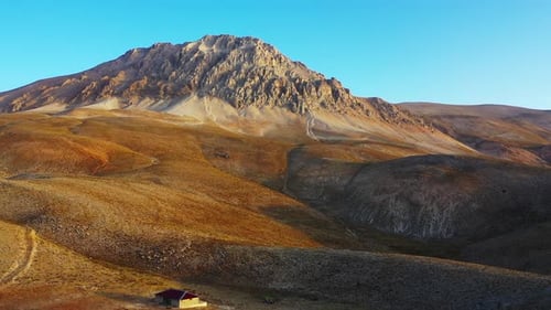 Vue aérienne de la surface de Mars.