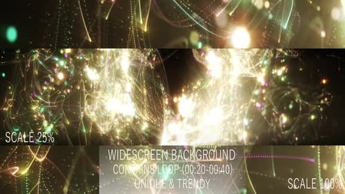 Vj Celebration Gold Energy Glow Streaks Particles