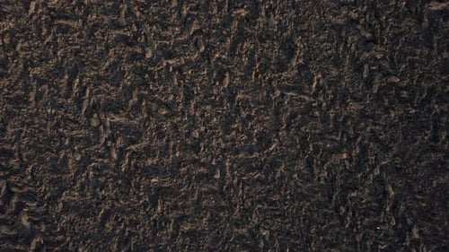 Champ labouré photographié par Drone