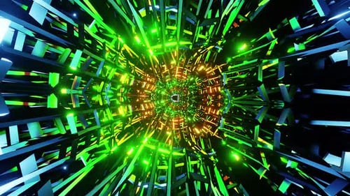 Deformated An Colored Sci Fi Tunnel Vj Loop HD