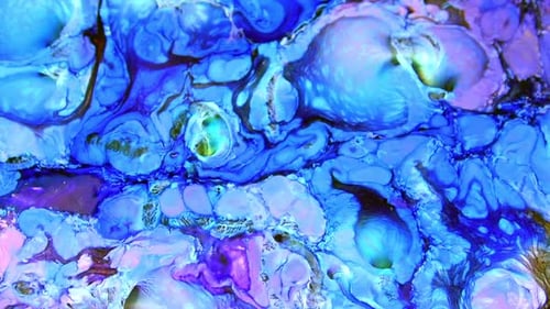 Flüssige bunte Farbmuster Mix In Zeitlupe 43