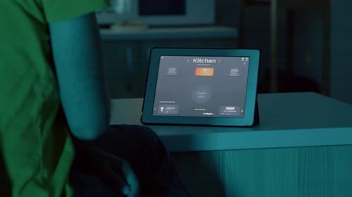 Smart Home Control on Tablet Interface