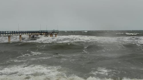 Stormy Sea With Crashing Waves