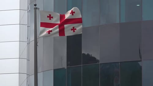 Georgia Flag Background 2K