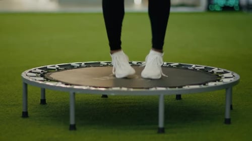 Trampoline Workout at Modern Workplace