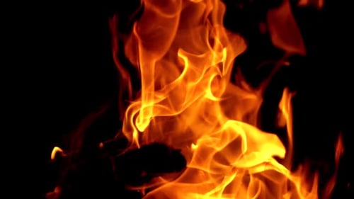 Brennendes Holz