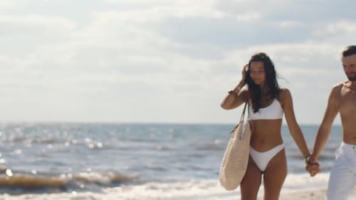 Romantic Couple Beach Summer Vacation