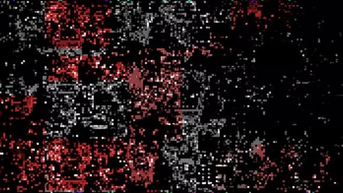 Corrupted Digital Glitch Abstract Background Animation