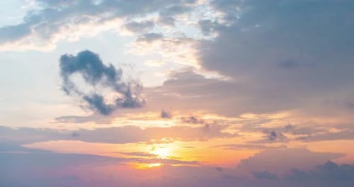 Vibrant Sky Time-Lapse at Sunset
