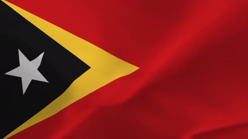 Timor-Leste Waving Flag Animation 4K Moving Wallpaper Background