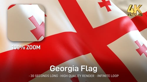 Georgia Flag - 4K