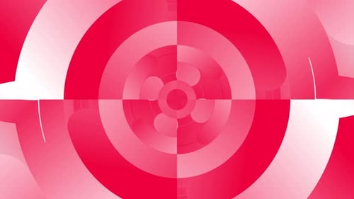 Geometric Flow Background Red