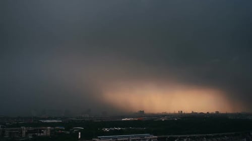 Torrential Downpour in the City