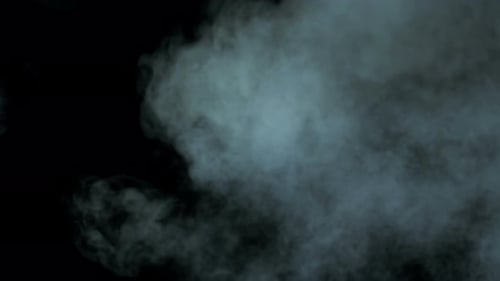 Atmospheric Smoke on Black Background