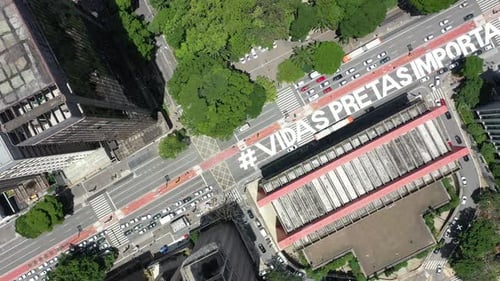 Paisagem urbana de São Paulo, Brasil. Paisagem deslumbrante do centro da cidade.