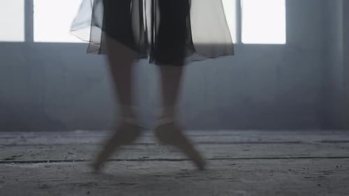 Ballet Dancer Performs in Abandoned Industrial Space