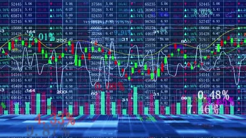 Animated Financial Stock Market Data with Dynamic Graphs and Charts