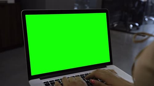 Laptop Template with White Transparent Screen Computer Blank Display Isolated