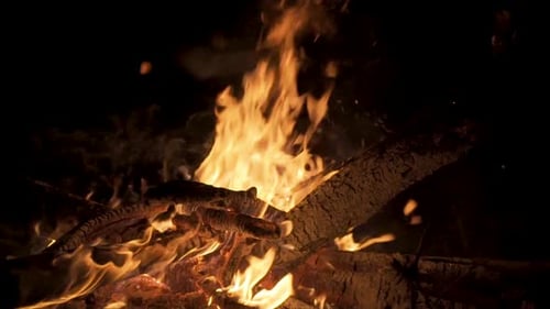 Bonfire at Night, Slide Movement.