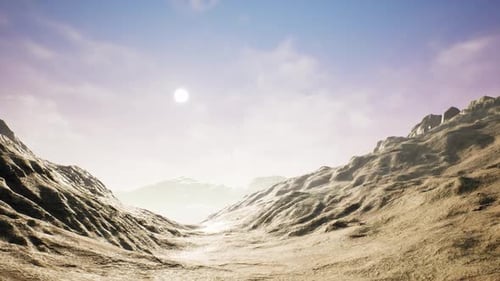 Dry Rocky Mountain Landscape