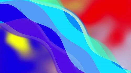 Dynamic Colorful Fluid Abstract Wavy Background Animation