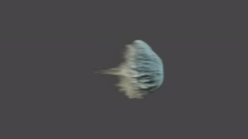 Middle Size Smoke Puff Or Dust Puff With Alpha Channel