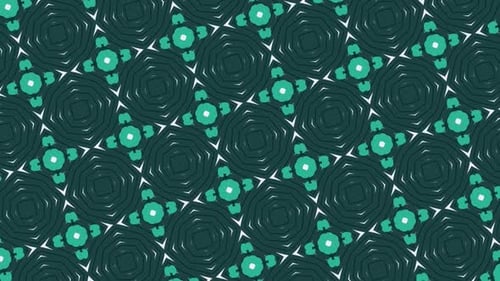 Abstract Geometric Kaleidoscope Pattern Seamless Loop Background