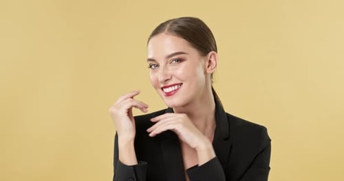 Beautiful Woman Posing with Elegant Style