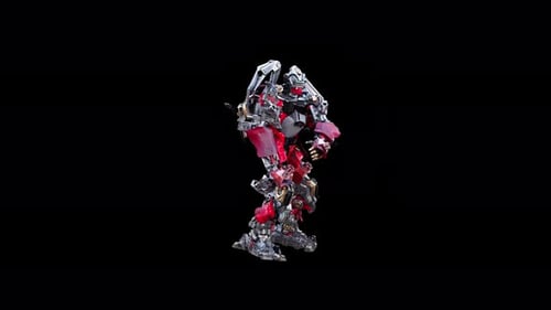 3D Animated Futuristic Robot Performing Dynamic Poses and Actions