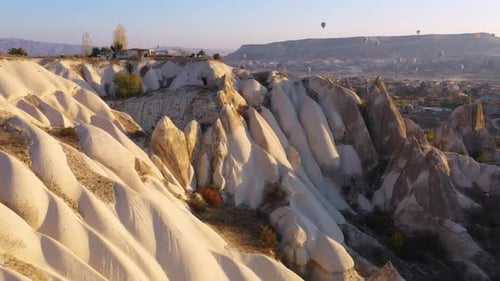Volcanic Rock Formations in Cappadocia Turkey