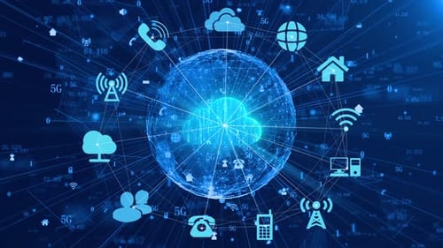 Big Data IoT Cloud Computing Cloud-Service-Technologie Verbindungsnetzwerk Hintergrund