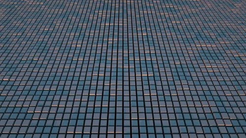 Abstract Geometric Grid of Moving Cubes Loop